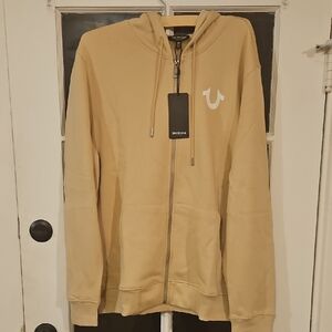 True Religion Buddha Zip Up Hoodie NWT